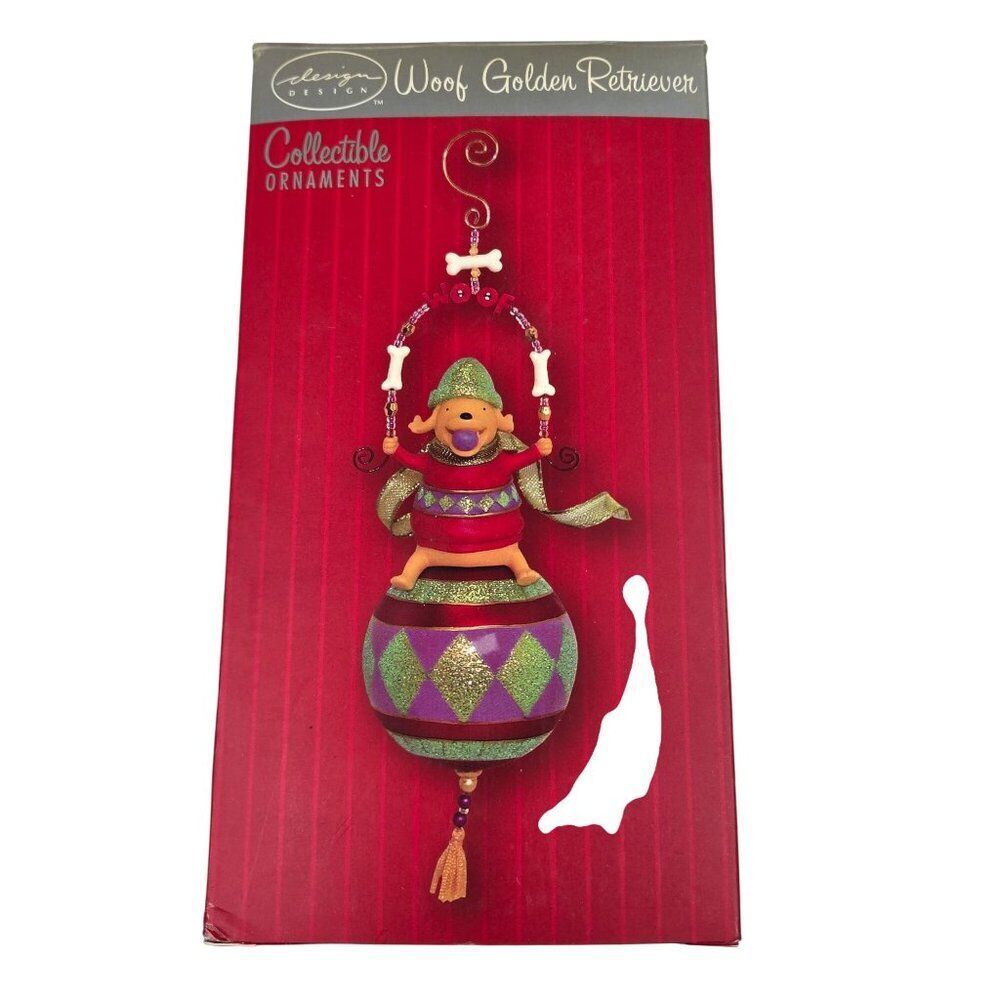 New Woof Golden Retriever Collectible Ornament Christmas Decor